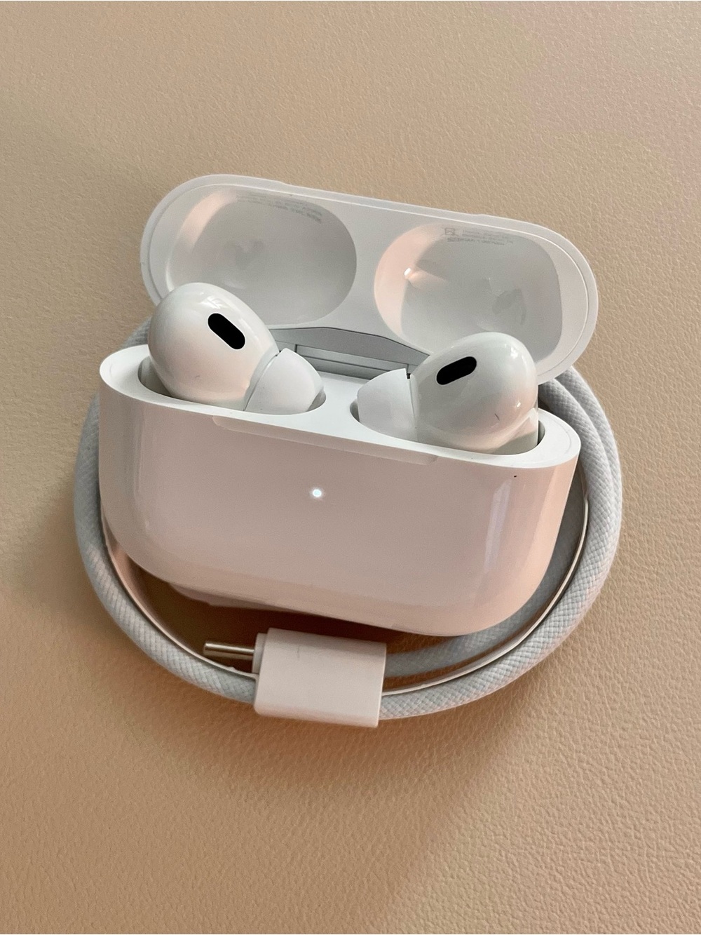 Apple White AirPods Pro 2 with Charging Case and Cable